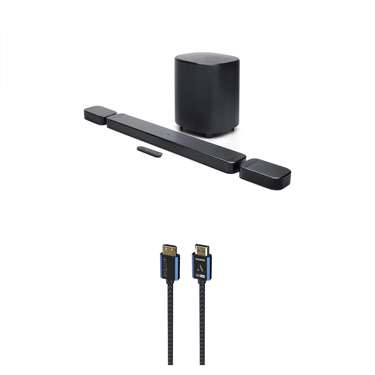 JBL JBL BAR-700-MK2 7.1 CH Sound Bar with 10" Wireless Subwoofer and Austere 2.5m 4K HDMI Cable — product photo