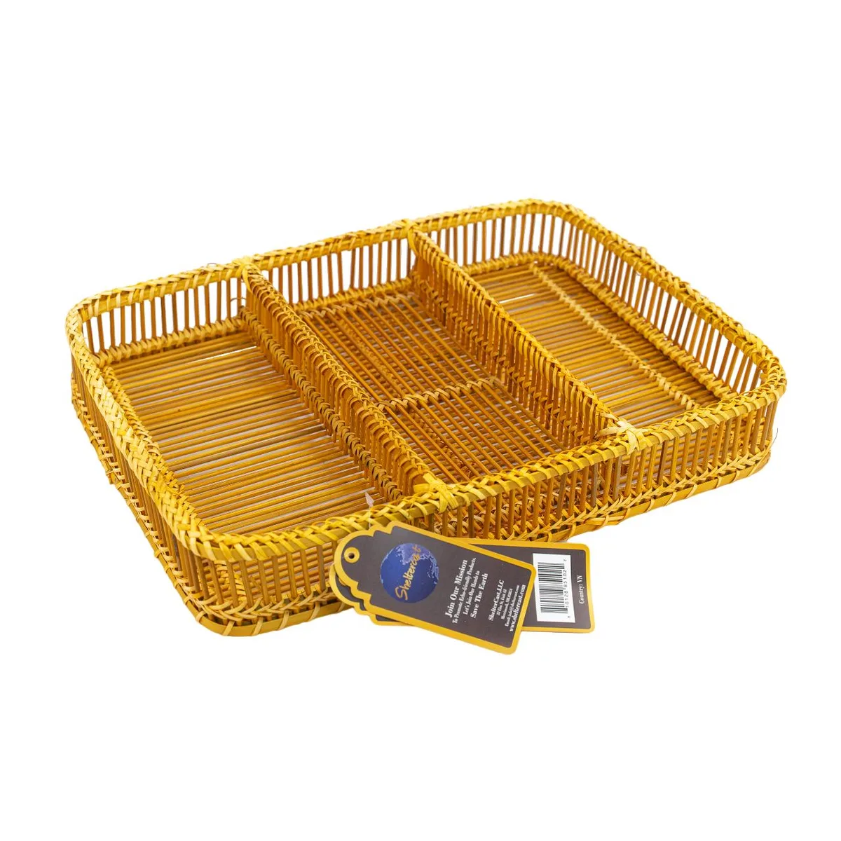 ShelterCast ShelterCast Bamboo Storage Tray 16" x 12" Gold Small — product photo