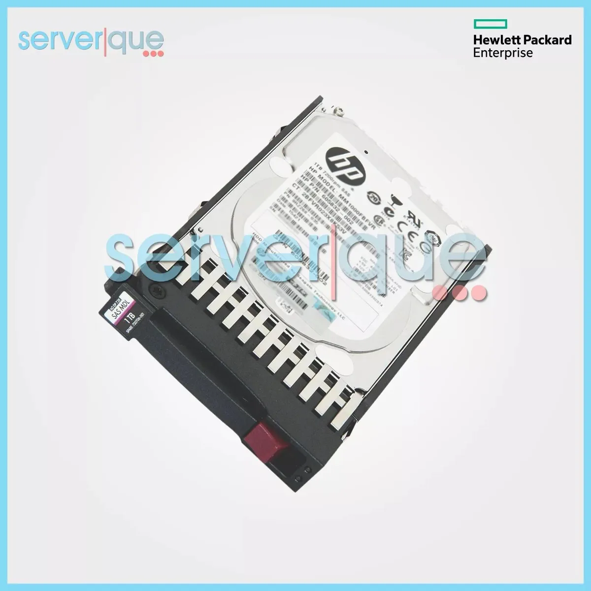 HPE HPE C8S62A 1TB 2.5" 7200 RPM SAS 6G Dual Port Midline Hot Swap internal hard drive — product photo