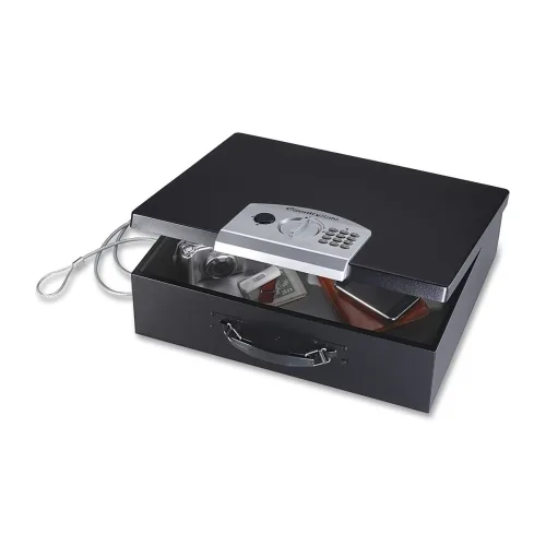 Sentry Safe Sentry Safe PL048E Portable Safe 0.49 ft³ Electronic Lock 5.8" x 17.5" x 13.6" Black — product photo