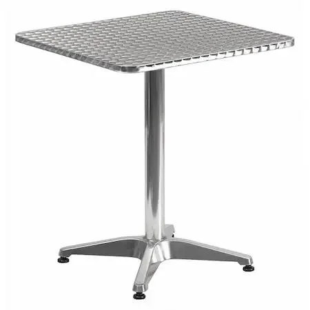 Flash Furniture Flash Furniture 23.5" Square Aluminum Table Gray — product photo