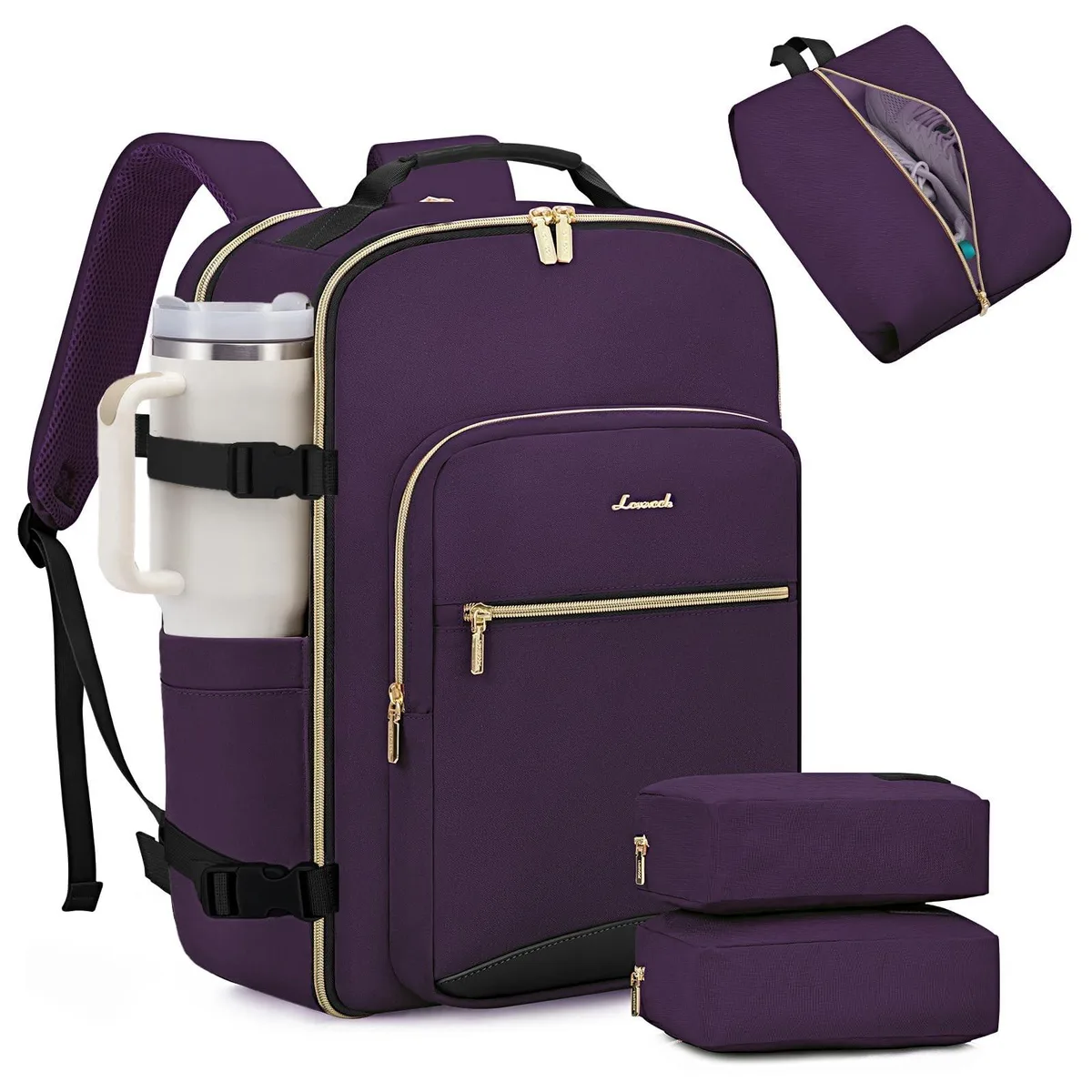 GSM Outdoors GSM Outdoors 2 in 1 Accessory 40L 17.3" Purple-Black — product photo