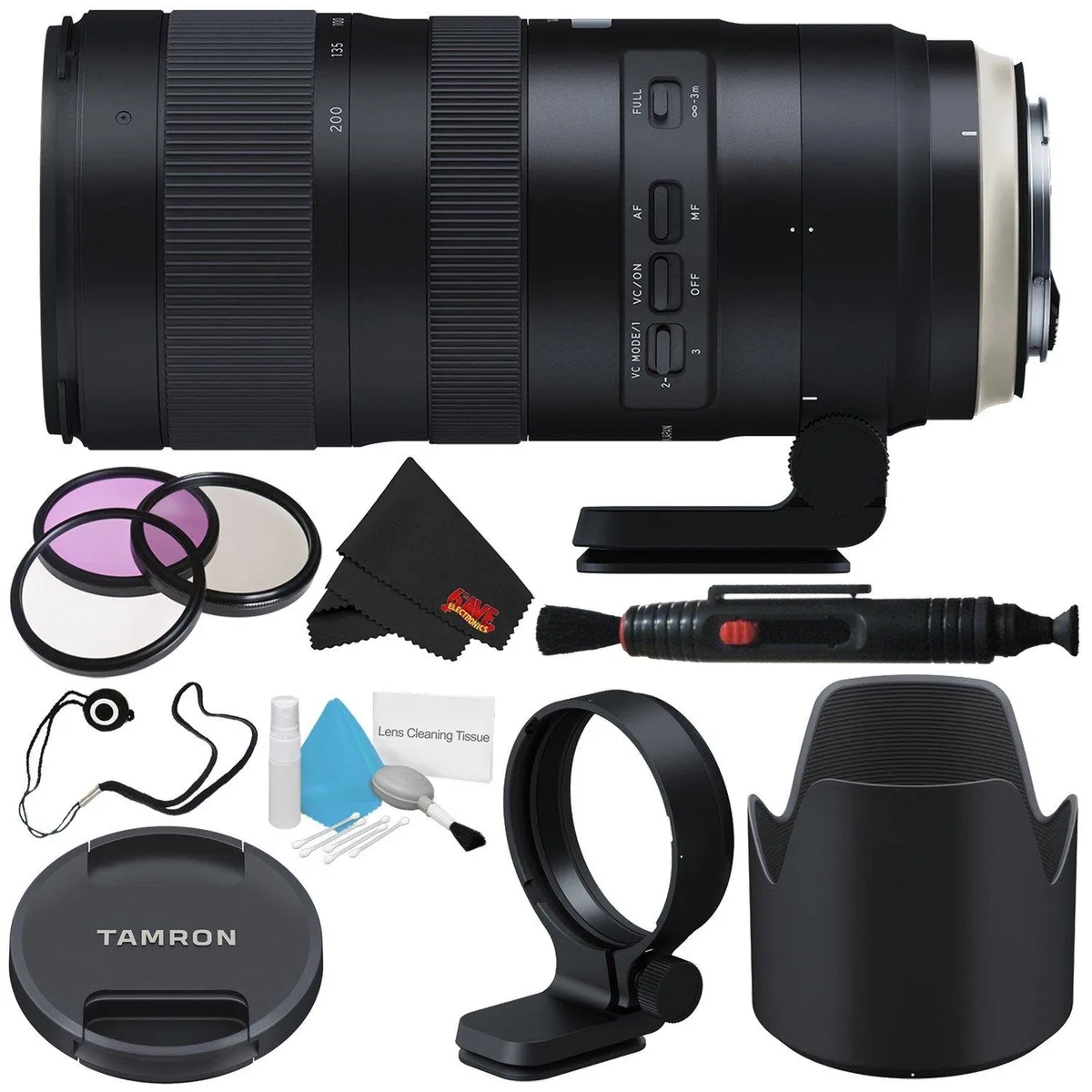Tamron Tamron SP 70-200mm f/2.8 Di VC USD G2 Lens for Canon EF with 77mm 3 Piece Filter Kit — product photo