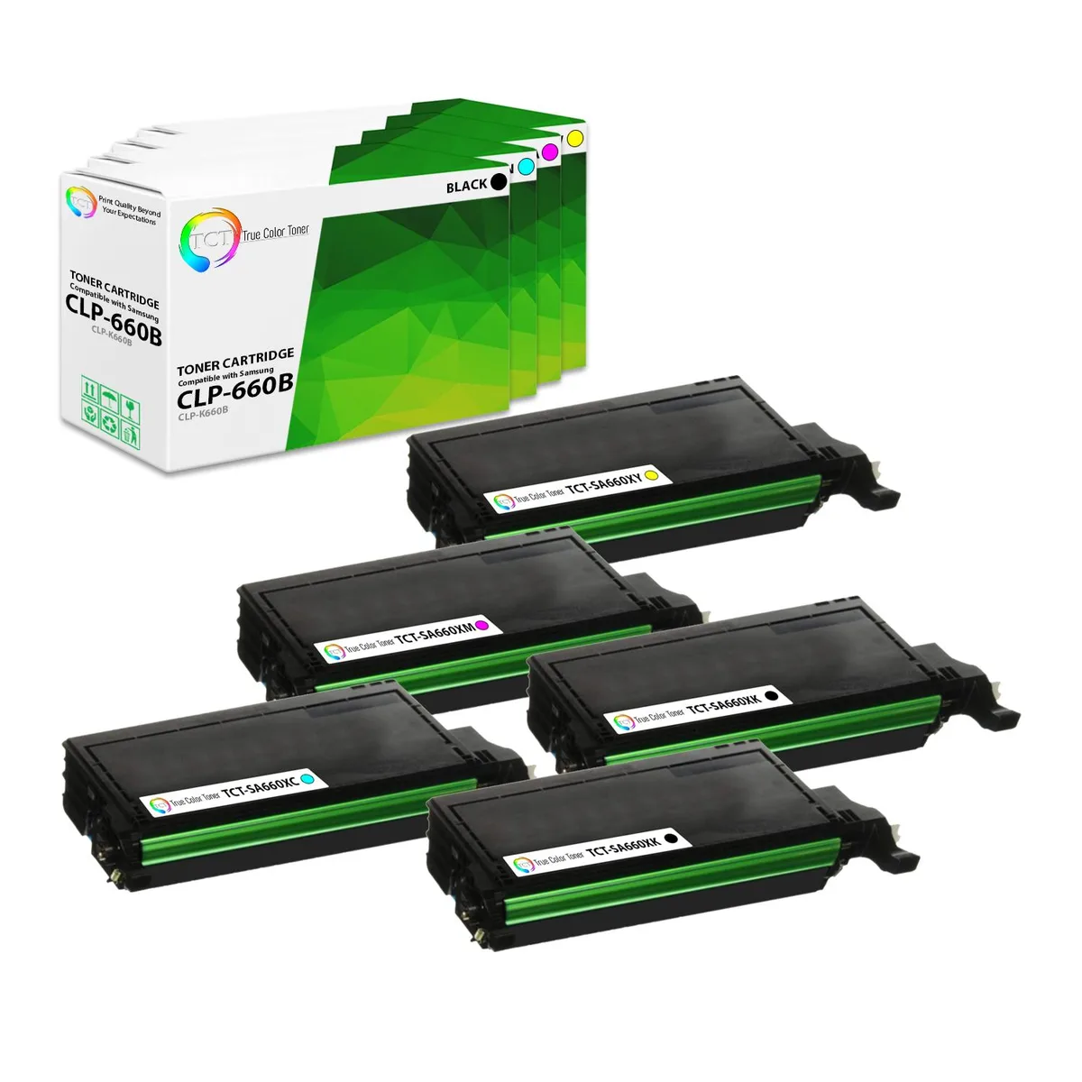 True Color Toner True Color Toner 660B 5-pack toner cartridge 4 colours 5500/5000 pages — product photo