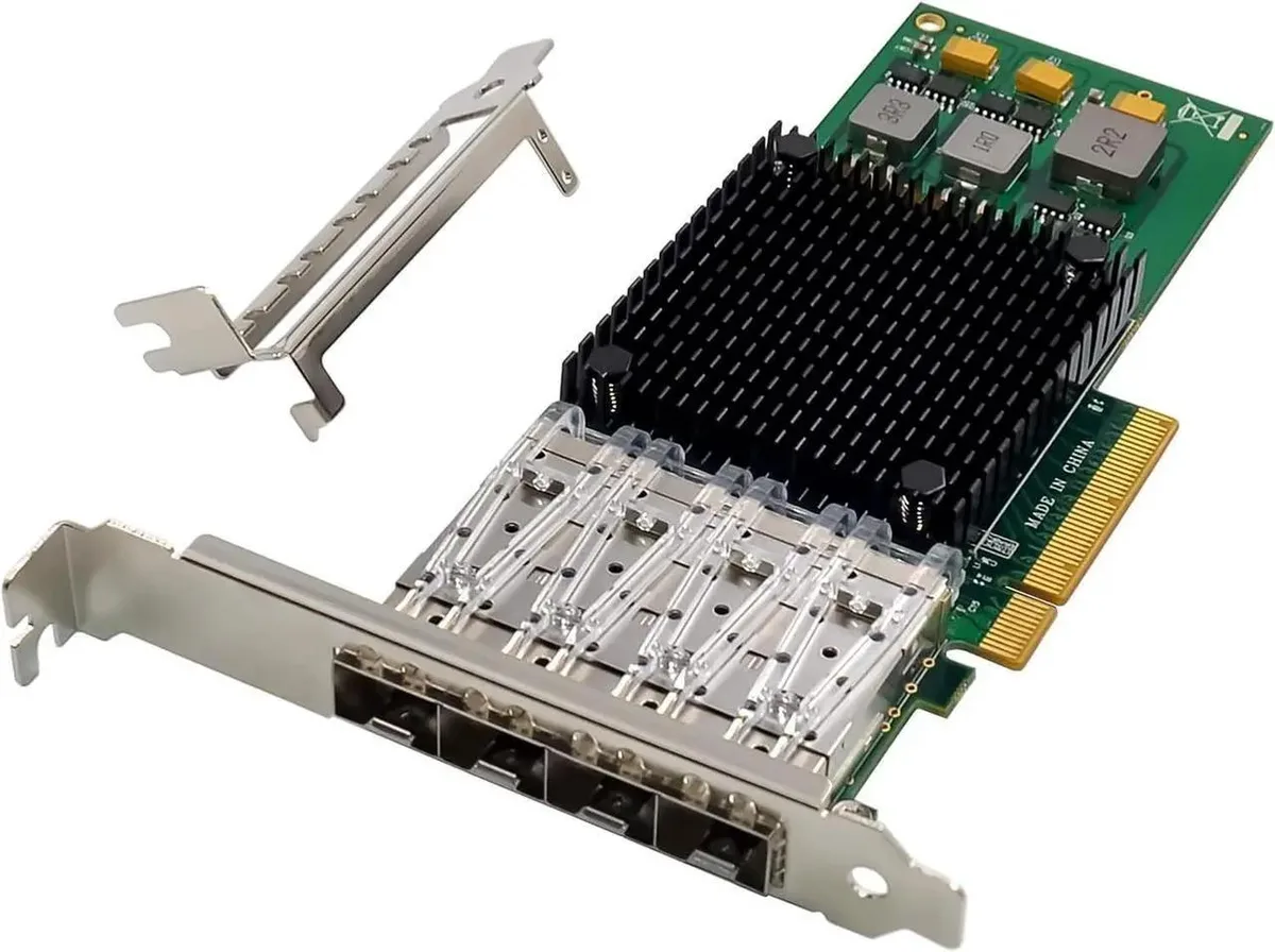 SMUGDESK SMUGDESK Quad Port 10G SFP+ PCIe 3.0 x8 BCM57840 Network Card — product photo