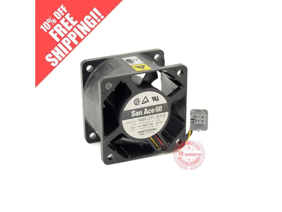 Fans Fans 9G0612P1J0318 12V 2.1A 6038 6CM 4 lines server cooling fan — product photo