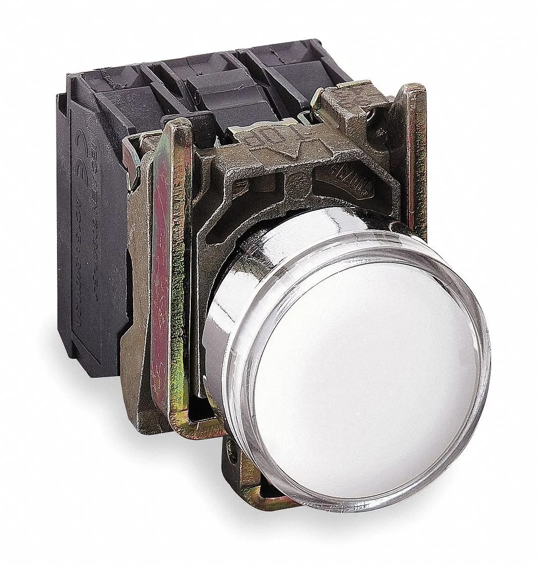 Schneider Electric Schneider Electric XB4BW31G5 Illuminated Push Button 22 mm White 1NO/1NC — product photo