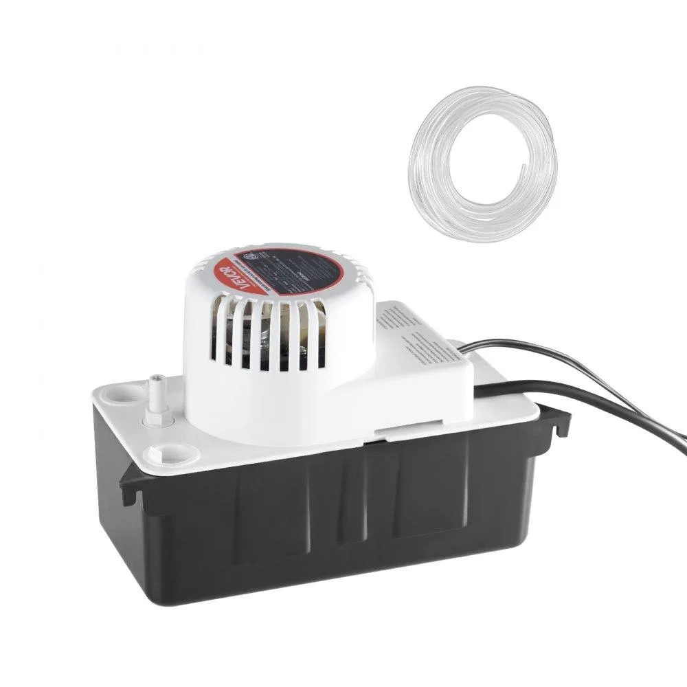 VEVOR VEVOR Condensate Removal Pump 1/50 HP 65 GPH 15 ft Lift 1/2 Gal Tank with Float Switch 20 ft Hose — product photo