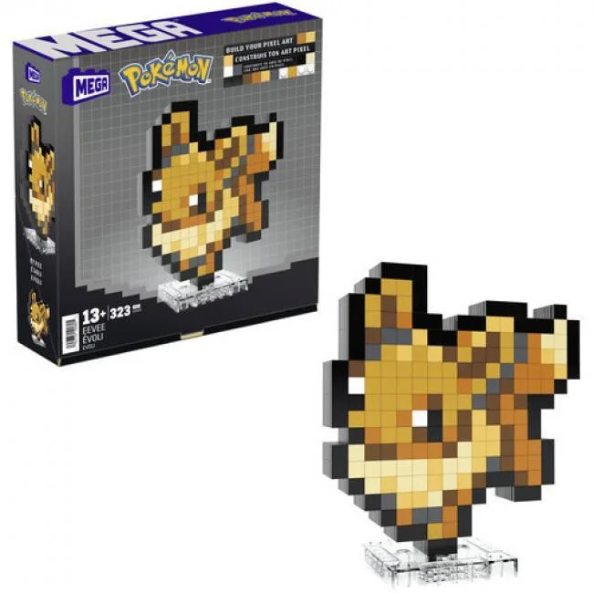 Mega Bloks Mega Bloks Pokemon Eevee Pixel Art 323 Piece Building Toy Set — product photo