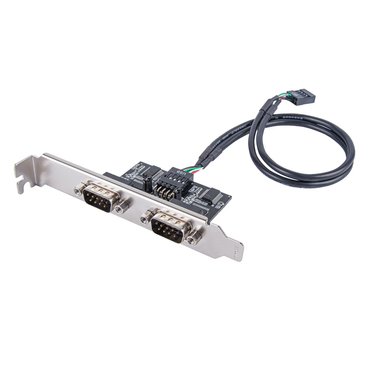 Silverstone Technology Silverstone ECD01 USB 2.0 to dual RS232 data adapter — product photo