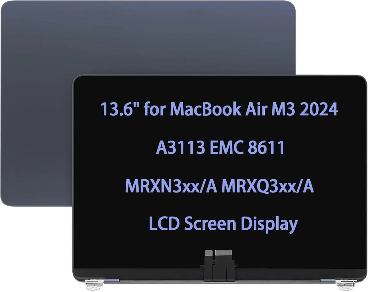 NUOLAISUN NUOLAISUN Screen Replacement for MacBook Air M3 2024 A3113 EMC 8611 (Midnight/Blue) — product photo