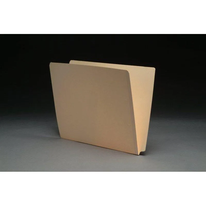 BSP FIling BSP FIling 11pt Manila Folders Full Cut 2-Ply End Tab Letter Size SFI Style 9-1/2" Front Box of 100 — product photo