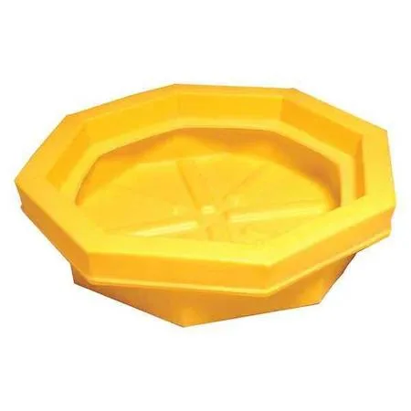 Value Brand Value Brand 1045 Ultra Drum Tray Yellow 22.8 gal 32 in OD — product photo