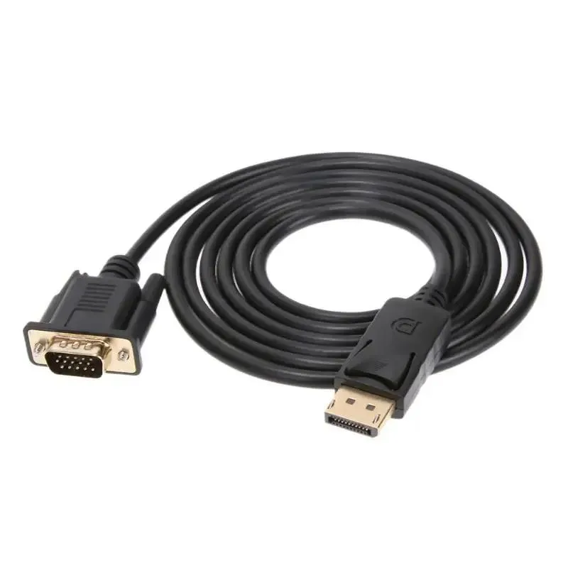 HETAI Digital Technology Co.,Ltd HETAI Digital Technology Co.,Ltd 1.8m Thunderbolt DisplayPort to VGA Male Adapter Cable — product photo