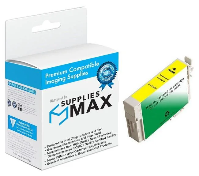 SuppliesMax SuppliesMax Yellow Ink Cartridge T125420 385 Pages — product photo