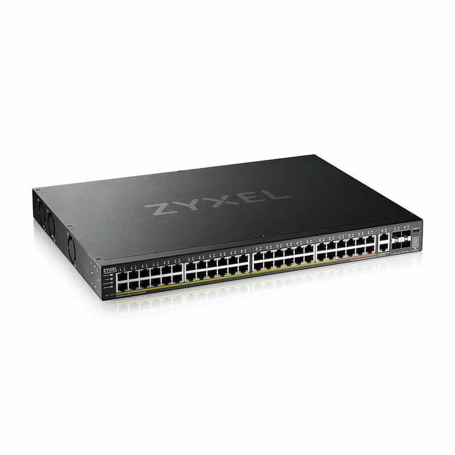 ZyXEL ZyXEL XGS222054FP 48-port Gigabit L3 PoE switch 40 PoE+ 10 PoE++ 960W 4 SFP+ 2 10G RJ45 — product photo