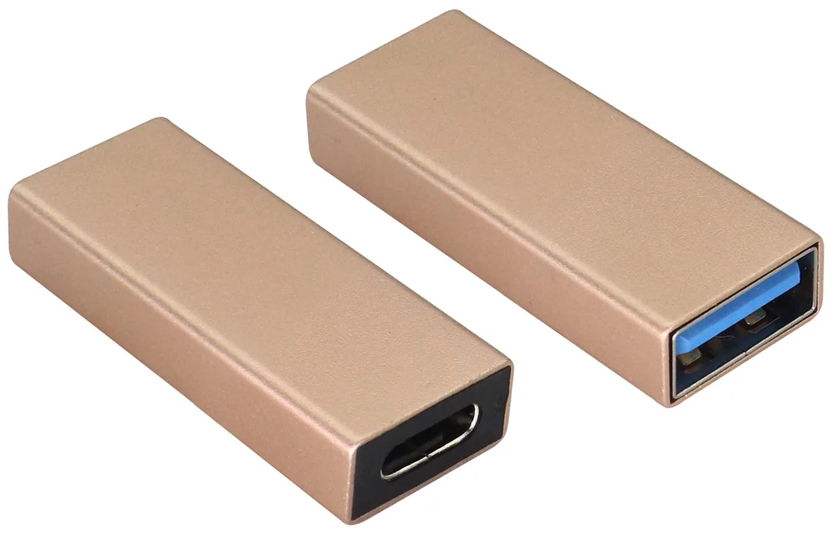 BUCIER BUCIER USB 3.0 to Type C Adapter 2-Pack Champagne Gold — product photo