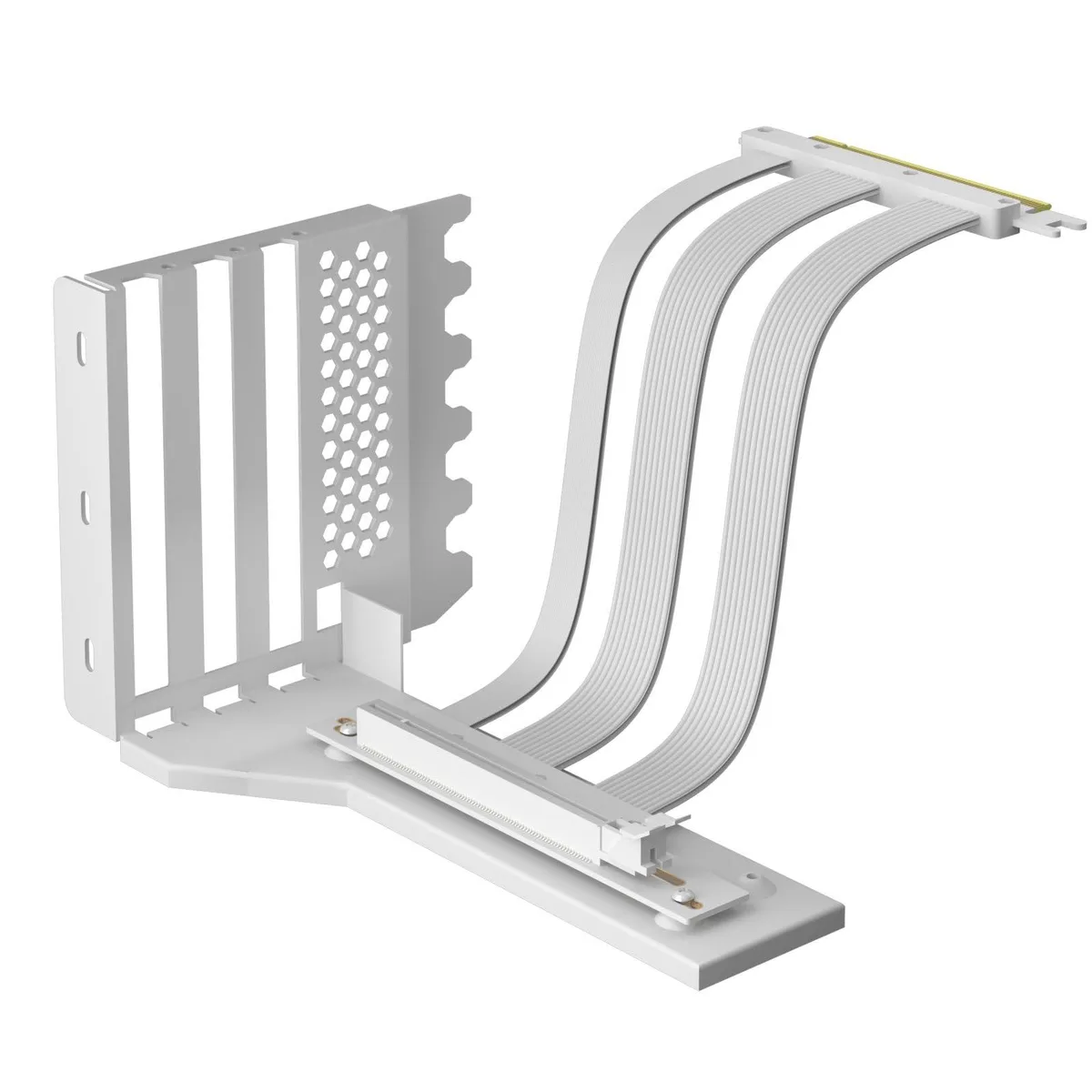 BUCIER BUCIER 2-Slot GPU Vertical Mount Bracket 200mm PCIe 5.0 Riser Cable White — product photo