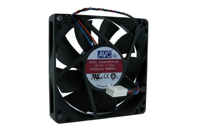 AVC AVC DS08015R12H 80mm 12V 37.78 CFM 3-pin diy cooling — product photo