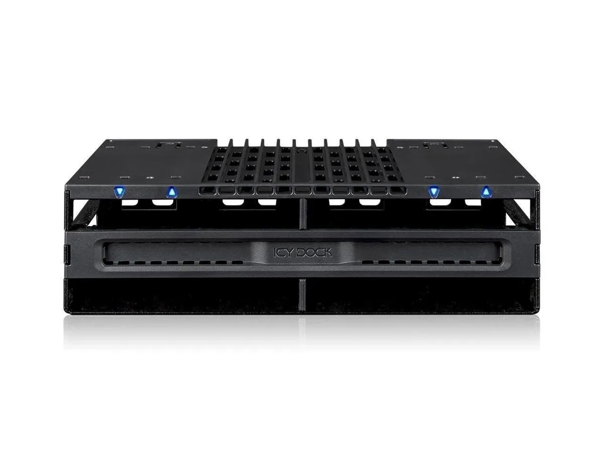 LORDWORLD LORDWORLD 4 Bay 2.5" SAS/SATA Hard Drive Adapter for 5.25" Bay — product photo