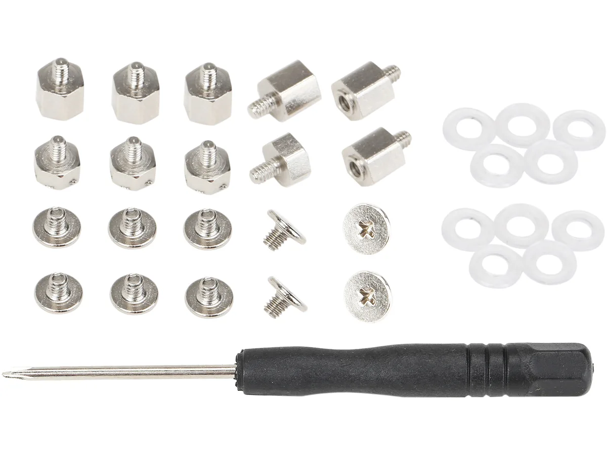 Micro Connectors Micro Connectors L02-M2S-KIT M.2 SSD mounting screw kit with screwdriver — product photo