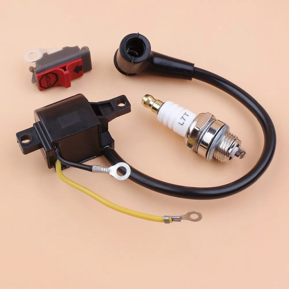LAHDEK LAHDEK Ignition Coil Spark Plug Switch Kit For Husqvarna 61 66 162 266 630 670 — product photo