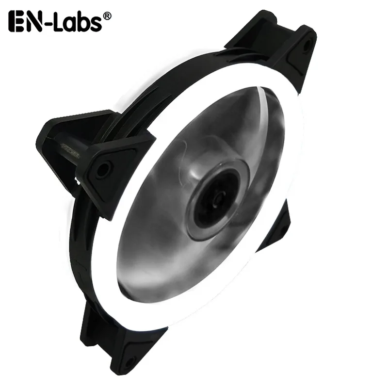 EN-Labs EN-Labs SR12025WH Solar Eclipse 120mm White LED Case Fan — product photo