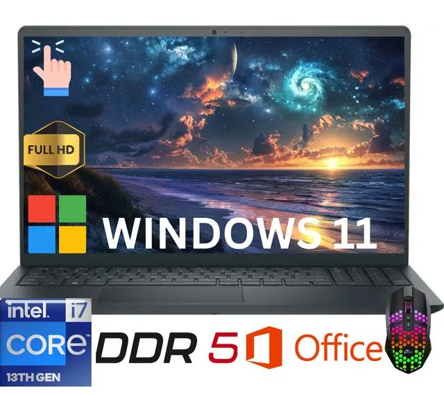DELL DELL Inspiron Touch laptop i7-1355U 32GB DDR5 256GB NVME 15.6" FHD Touchscreen — product photo
