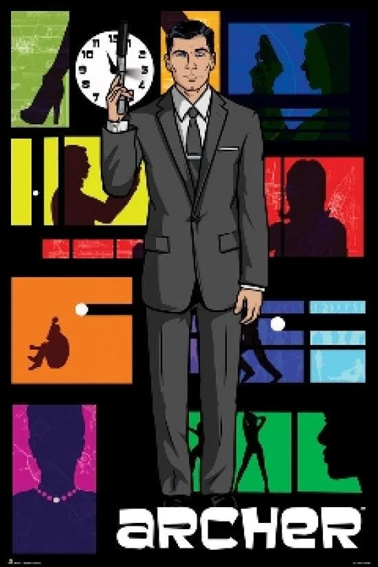 Archer poster on glossy paper 24 by 36 inches