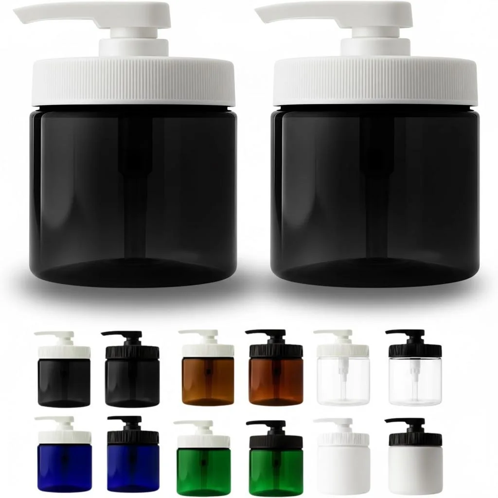 Vandue Corporation Vandue Corporation 16oz Pump Jar Black/White 2pk Specialty Structure — product photo