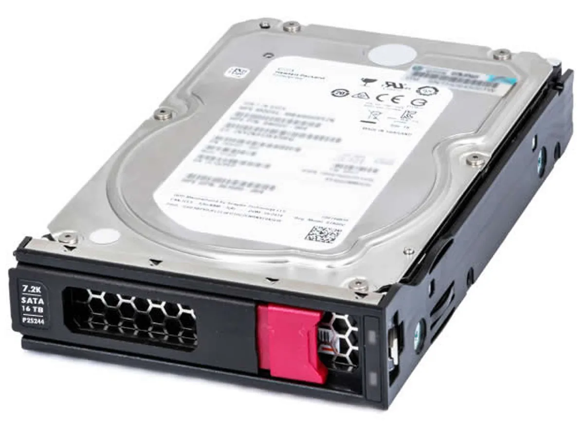 HPE HPE P23449-B21 16 TB 3.5" 7200 RPM SATA internal hard drive — product photo