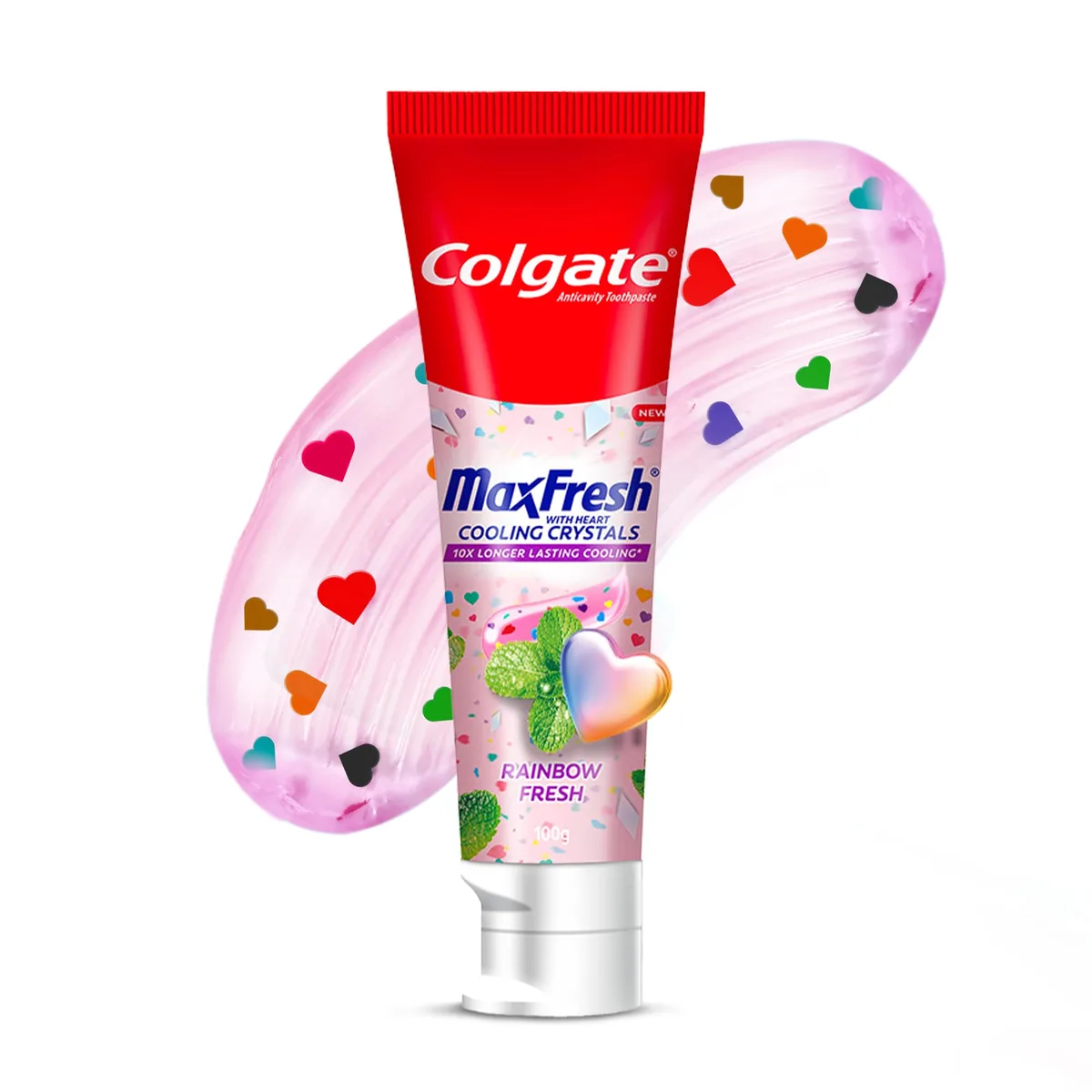 Colgate MaxFresh Rainbow Fresh gel toothpaste tube 100g
