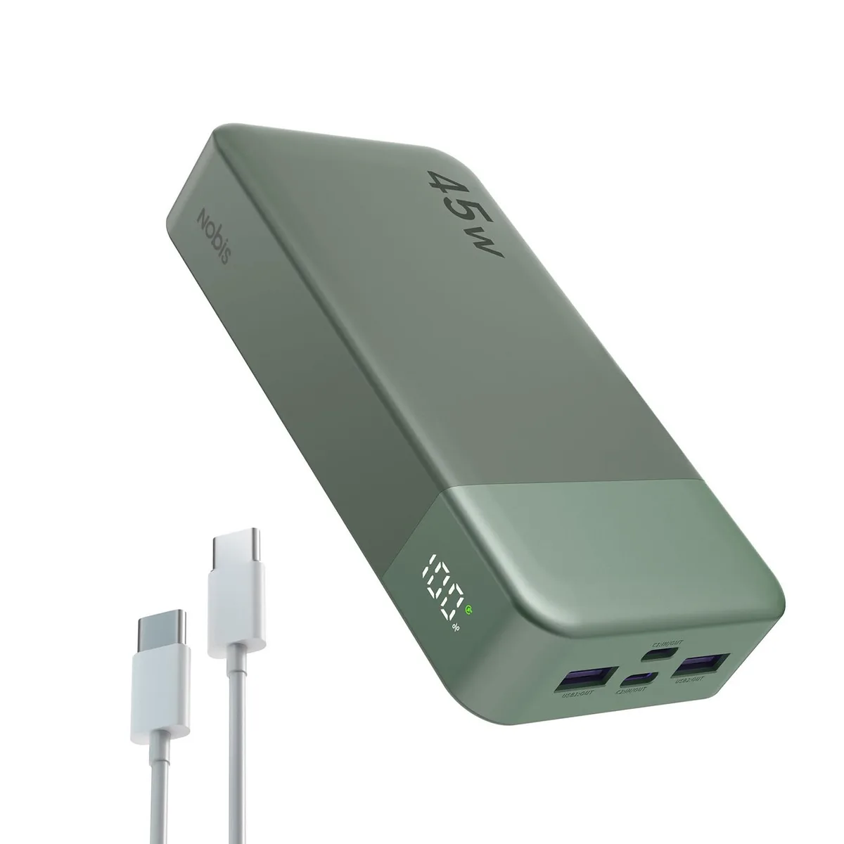 NOBIS ZWPBWWA-202C2A45W 20000mAh 45W power bank Green — product photo