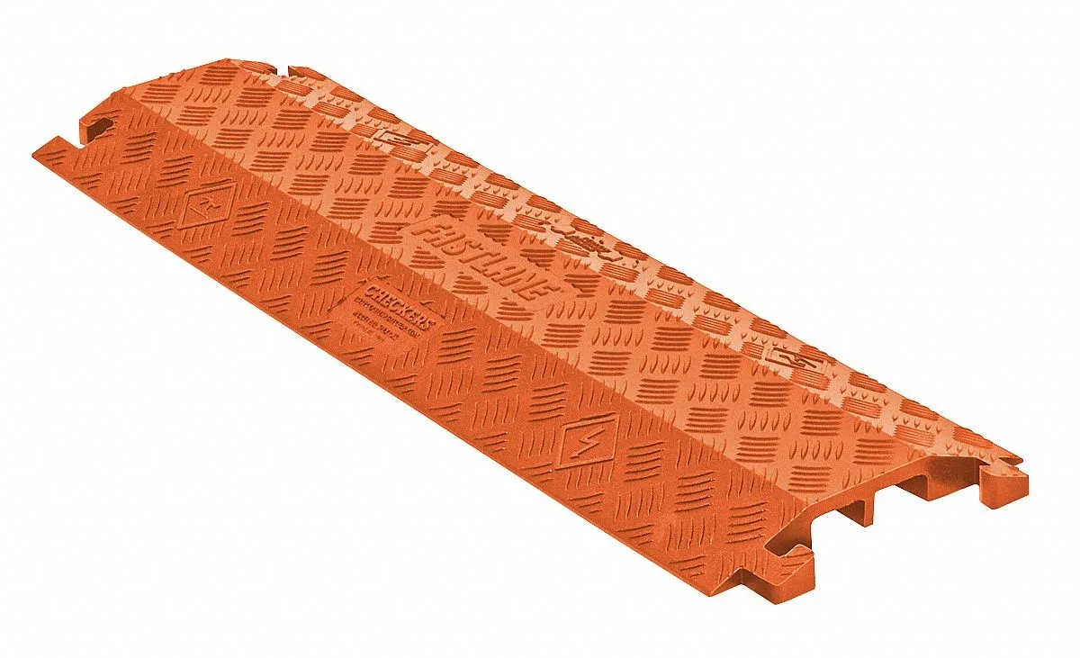 Checker Distributors Checker Distributors FASTLANE FL2X1.75-O Cable Protector 2 Channel 1.75 in Orange — product photo