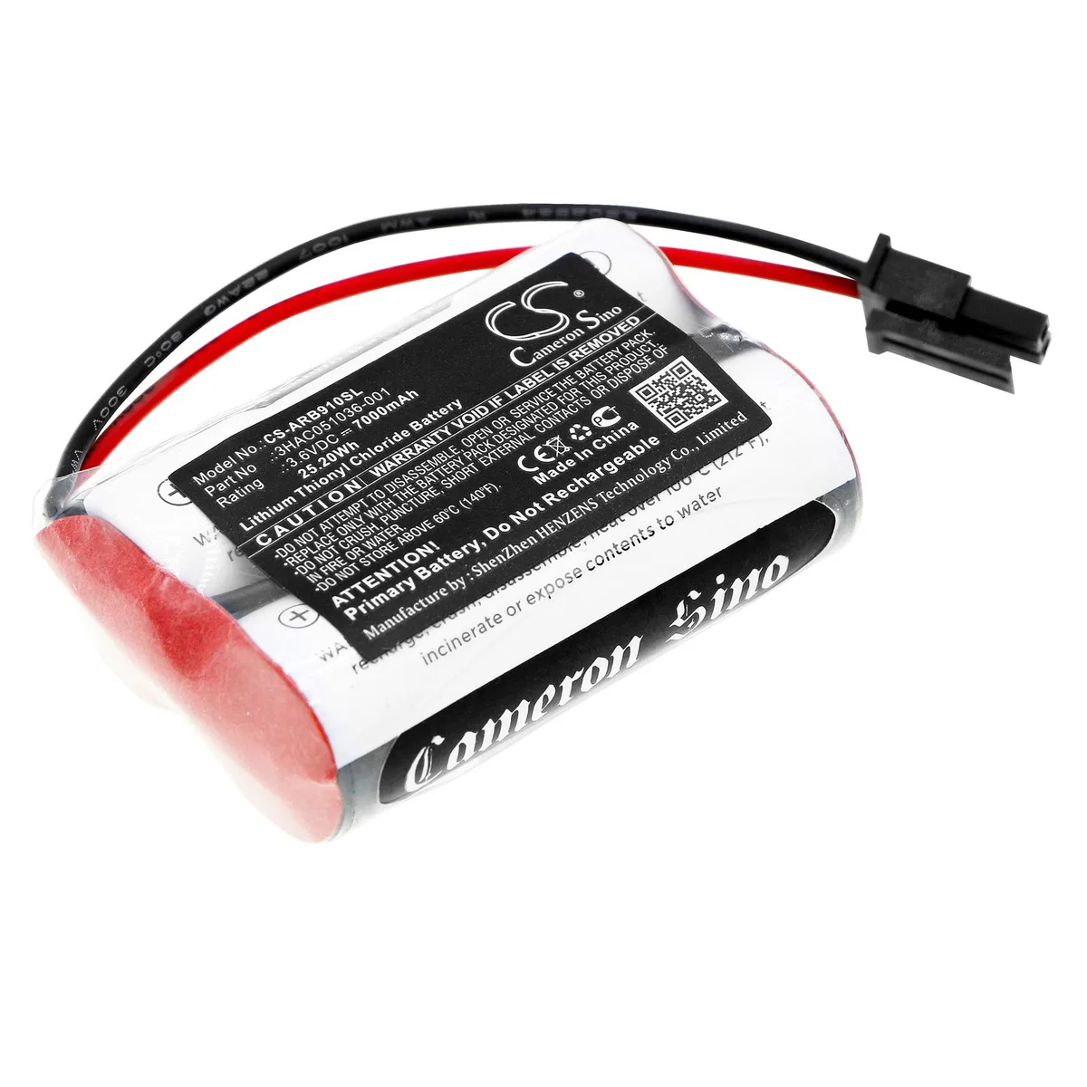 Cameron & Co Cameron & Co DS-CS-ARB910SL 3.6V 7000mAh Li-SOCl2 battery — product photo