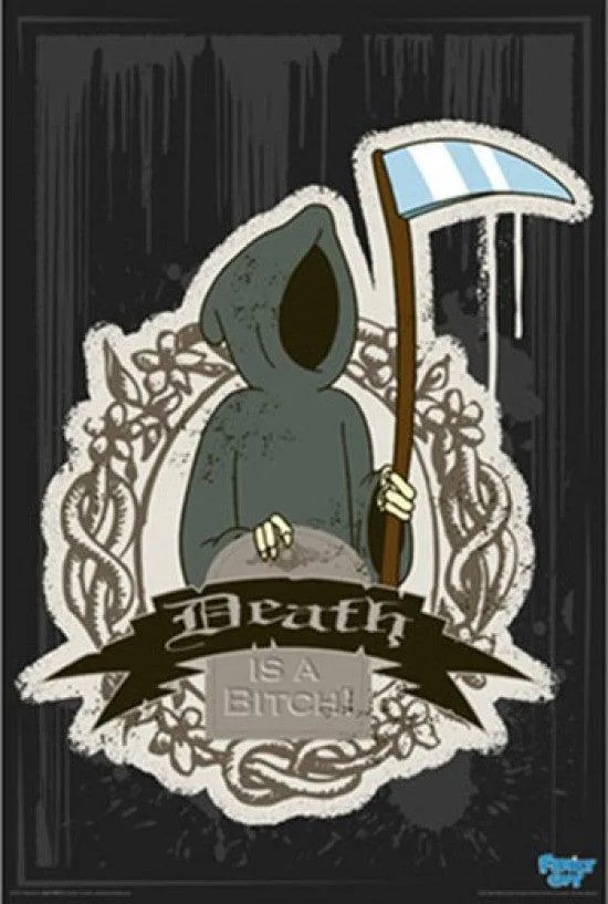 Family Guy Death Reaper poster print 22 by 34 inches on heavy paper