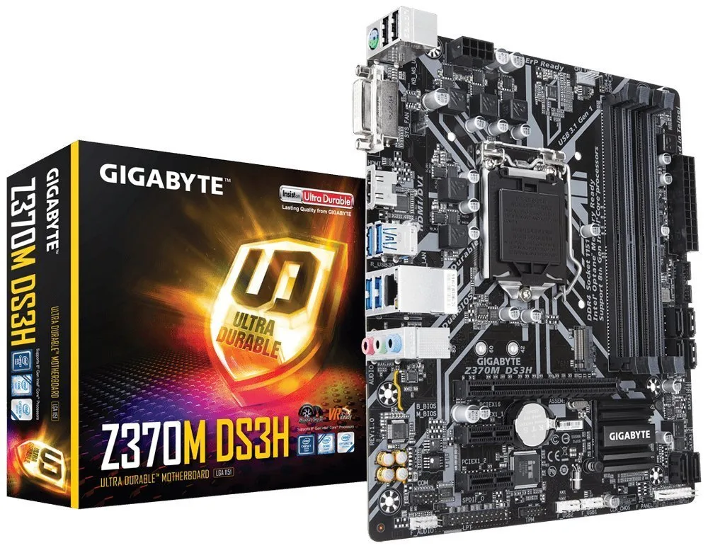 GIGABYTE GIGABYTE Z370M DS3H Rev. 1.0 Intel motherboard — product photo