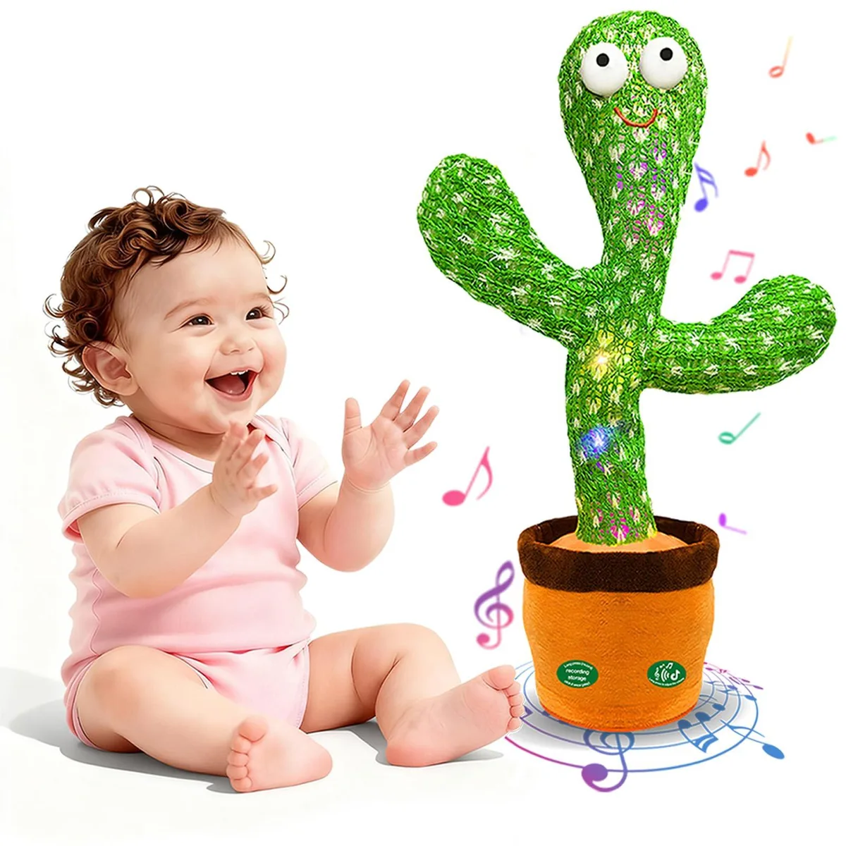 Interactive Dancing Talking Cactus Toy 120 Songs 15s Record — product photo