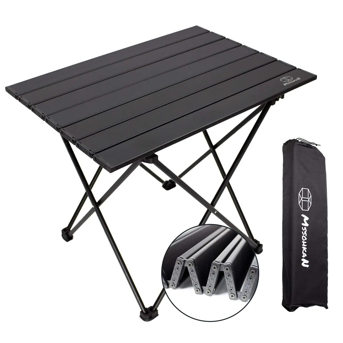  MSSOHKAN Folding Camping Table 14.33in W x 12.83in H x 9.06in D — product photo