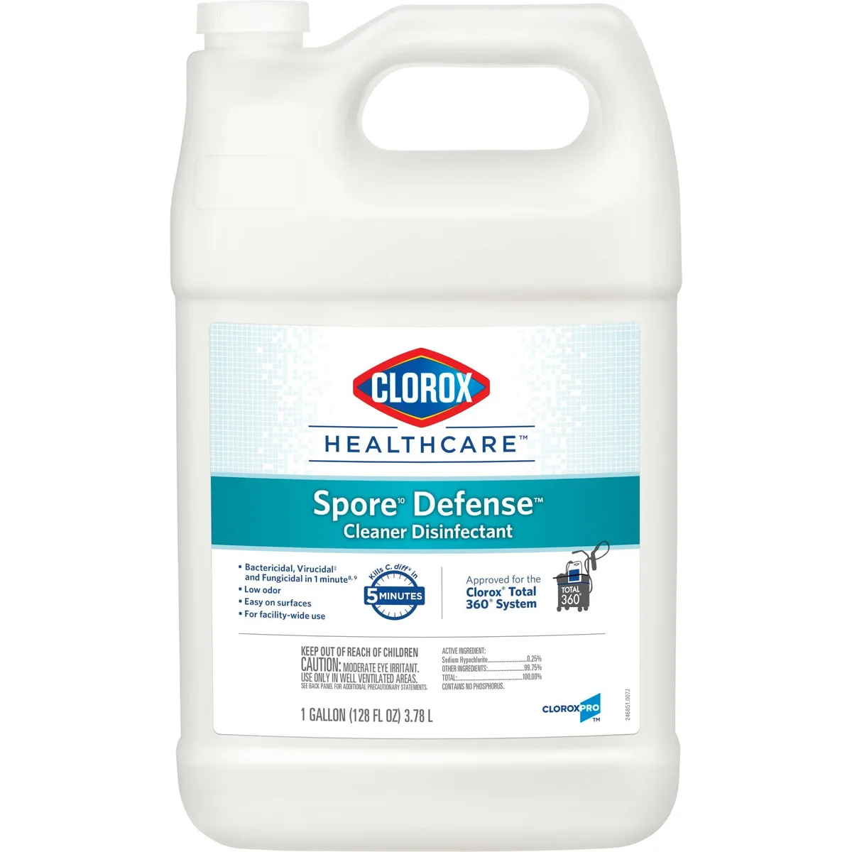 Clorox Clorox Spore Defense Cleaning 1 gal Bottle 4/Carton CLO32122 — product photo