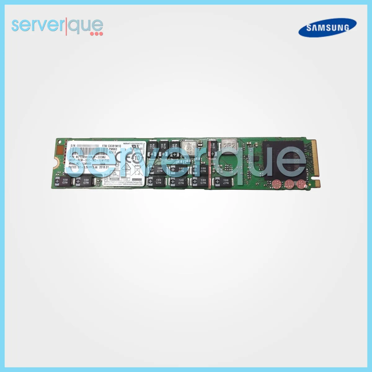 SAMSUNG SAMSUNG PM963 960GB PCIe 3.0 x4 NVMe M.2 22110 internal SSD — product photo
