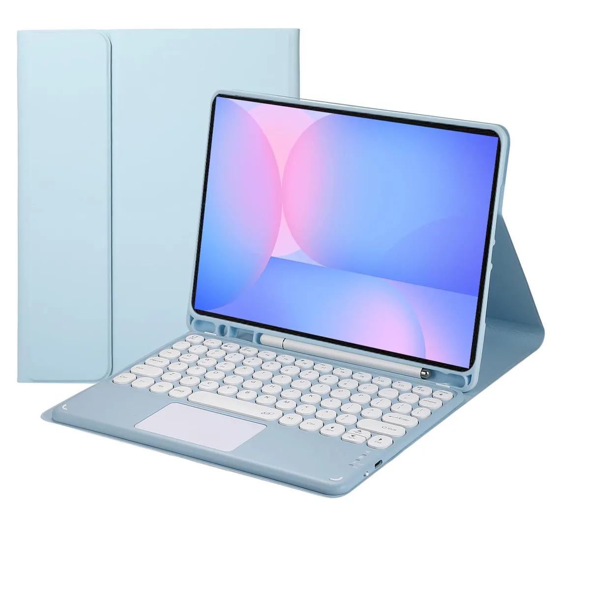 Timoom Timoom Bluetooth Keyboard Case with Touchpad for Galaxy Tab S10 FE/S9 FE 10.9"/S9 11", Blue — product photo