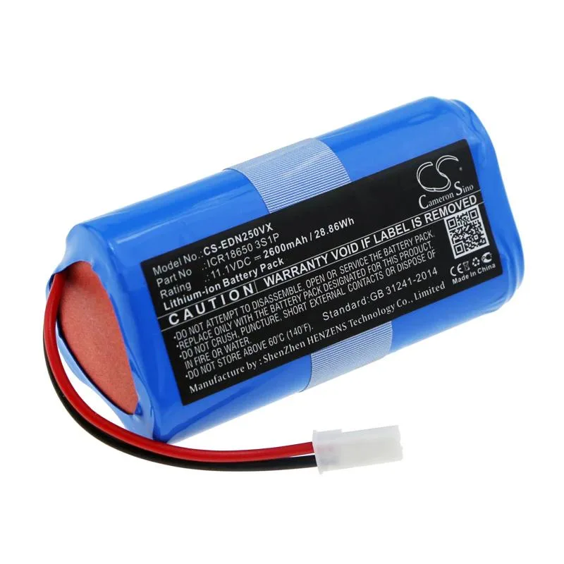 Rectangular lithium-ion battery pack for PUCRC105 vacuum