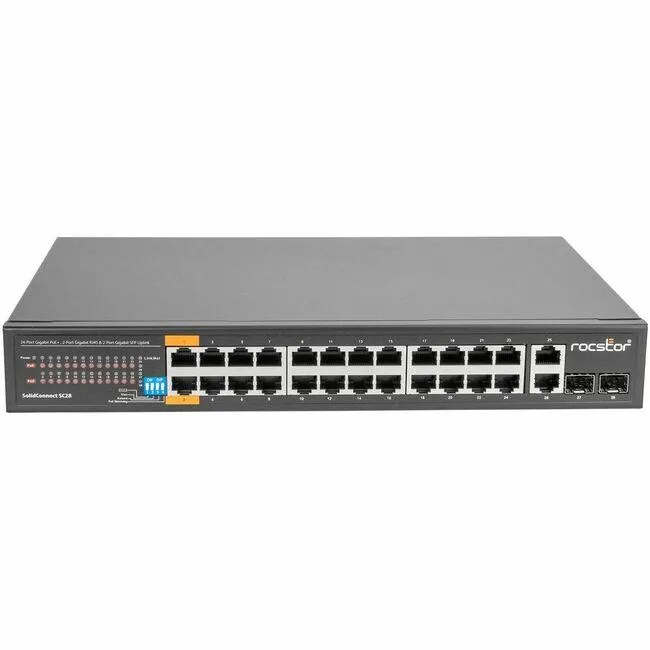 Rocstor Rocstor SolidConnect SC28 28-Port Unmanaged PoE+ Gigabit Switch — product photo