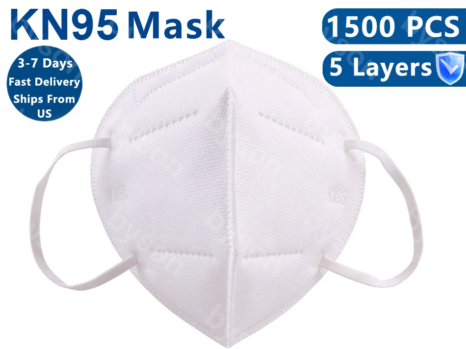 Ackmioxy Ackmioxy KN95 5-Layer Face Mask 1500PCS Home Health Care — product photo