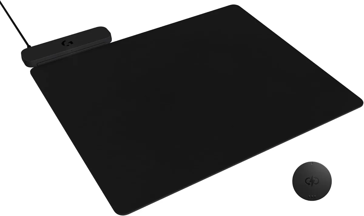 Logitech Logitech 947-000001 POWERPLAY 2 Wireless Charging Mouse Pad 13.5" x 11.2" Black — product photo