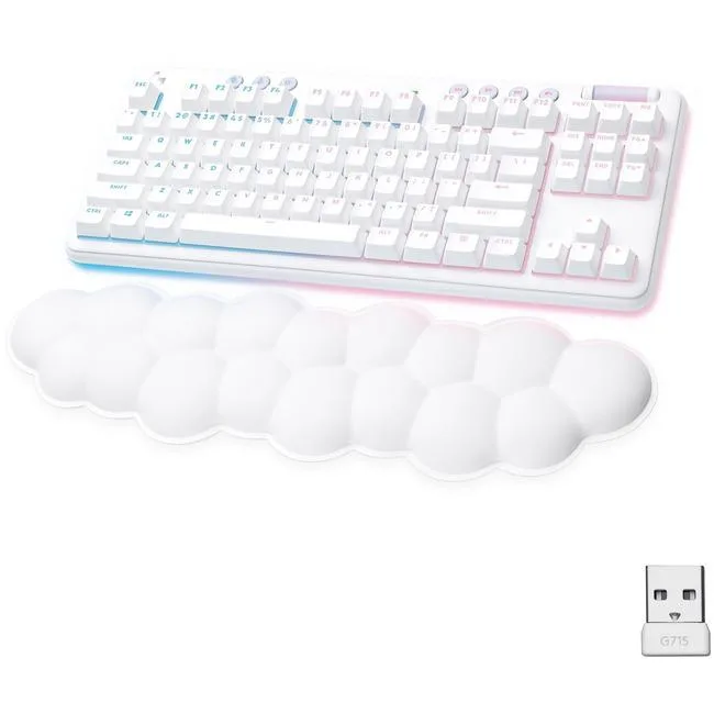 Logitech Logitech G715 TKL Wireless Mechanical Gaming Keyboard 920-010453 GX Brown White Mist — product photo