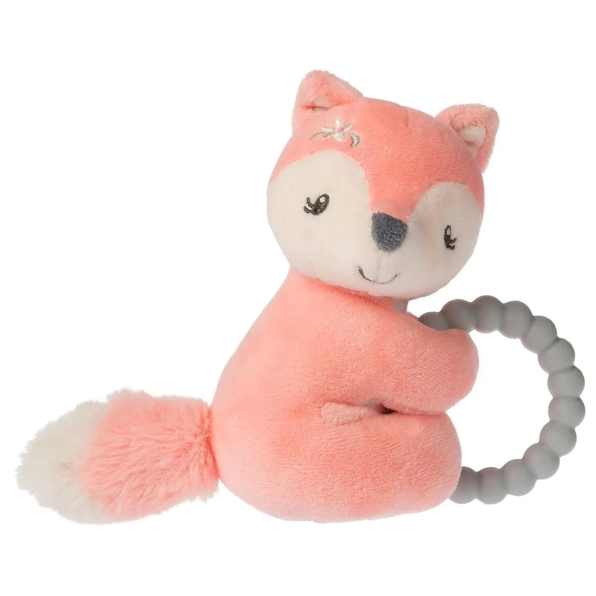 Mary Meyer Stuffed Toys Mary Meyer Soft Baby Rattle Teether Ring 6" Sweet-n-Sassy Fox — product photo