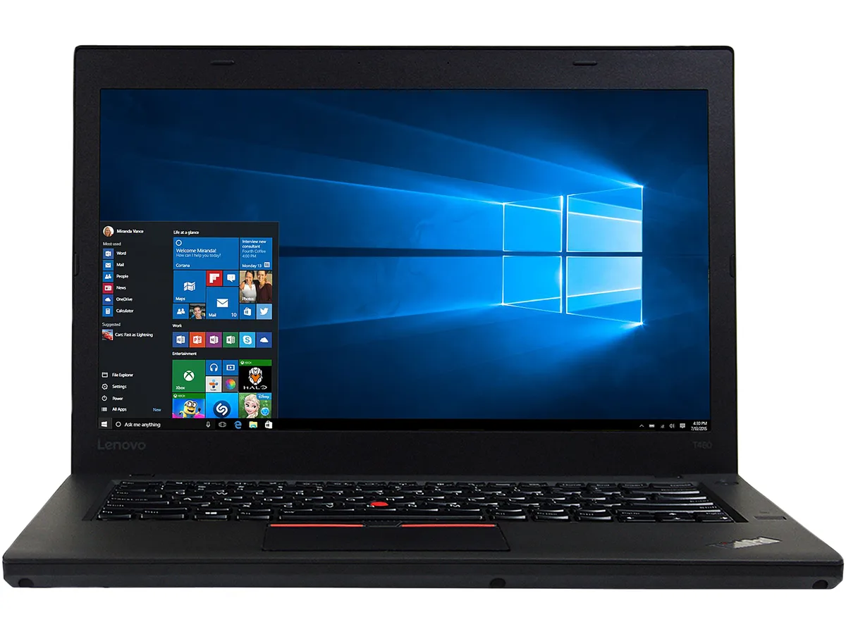 Lenovo Lenovo NE5-31693 T460 Core i5-6300U 2.4GHz 8GB 240GB SSD 14" Windows 10 laptop — product photo
