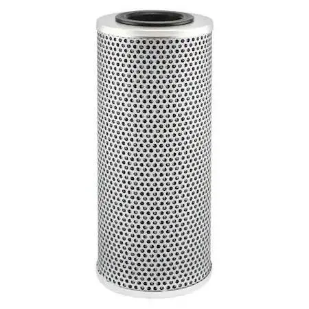 Cylindrical metal hydraulic filter cartridge with wire mesh exterior and attached grommets